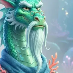 The Dragon King — character art from Mighty Little Monkey