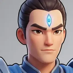 Erlang Shen — character art from Mighty Little Monkey
